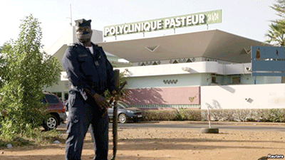  La Clinique Pasteur de Bamako, au Mali, où un imam a été soigné avant de décéder du virus Ebola .(DR)